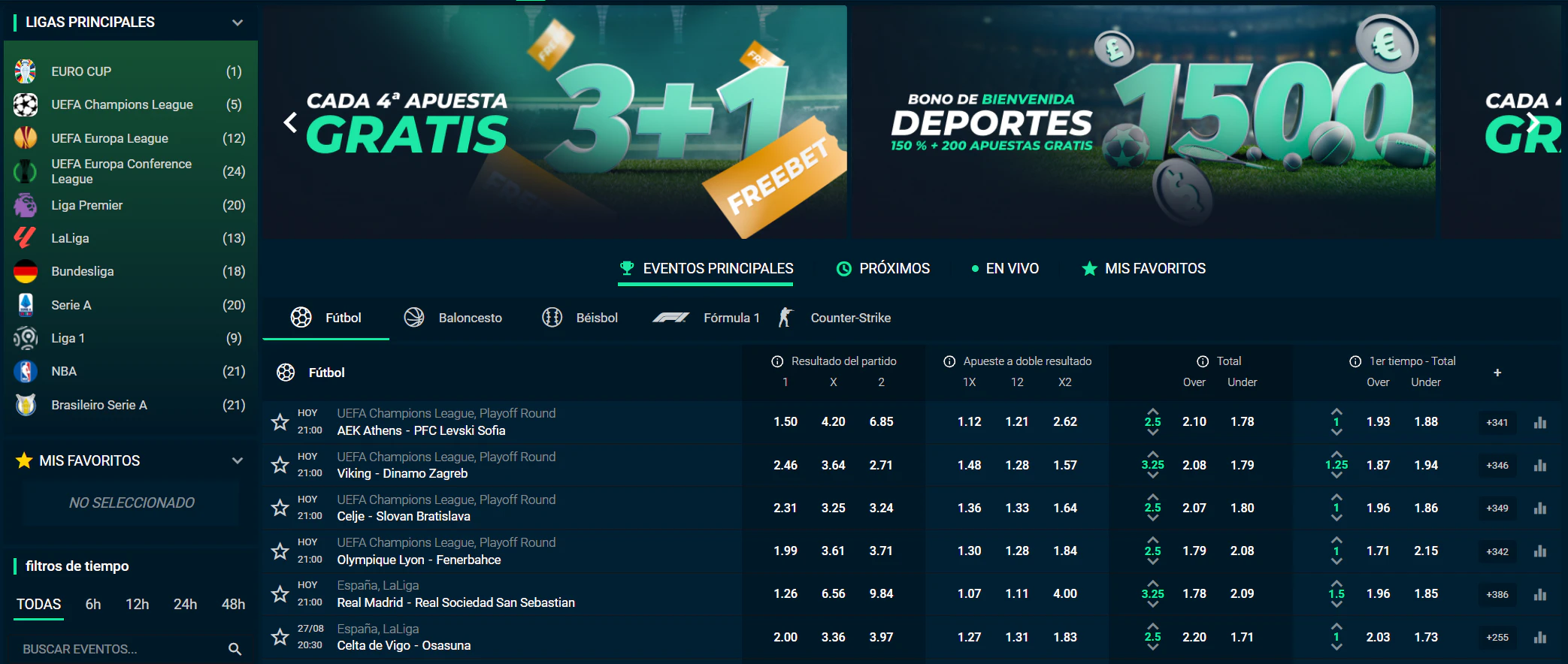Rolletto Casino apuestas deportivas y eSports